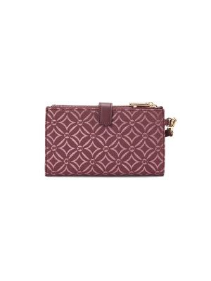 Michael Kors Jet Set Metallic Logo Jacquard Wristlet