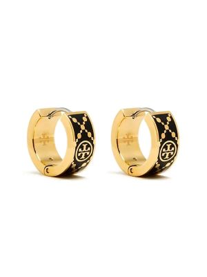 Tory Burch Small T Monogram Hoop Earrings