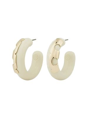Tory Burch Resin Hoop Earrings