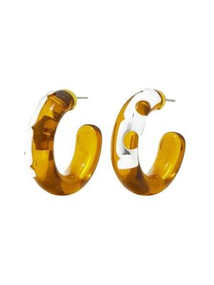 Tory Burch Resin Hoop Earrings