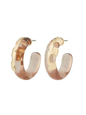 Tory Burch Resin Hoop Earrings