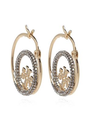Tory Burch Miller Pave Hoop Earrings
