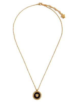 Versace Medusa Enamel Pendant Necklace