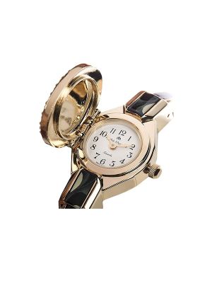 Andre Mouche Edelweiss Crystal Gold Plated Watch