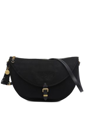 LIU JO Logo-Debossed Buckle-Detail Shoulder Bag