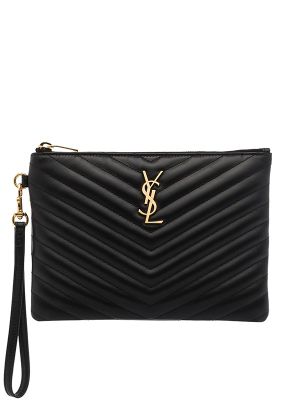 Saint Laurent Quilted Leather Purse