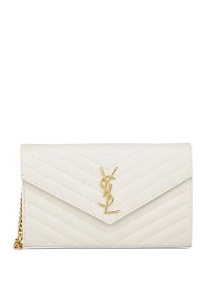Saint Laurent Cassandre Logo-Plaque Clutch Bag