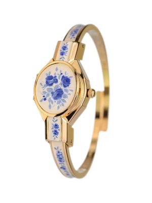 Andre Mouche Rose Yellow Gold Plated Watch
