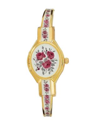 Andre Mouche Rose Yellow Gold Plated Watch