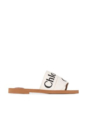 Chloe Woody Logo Strap Slides