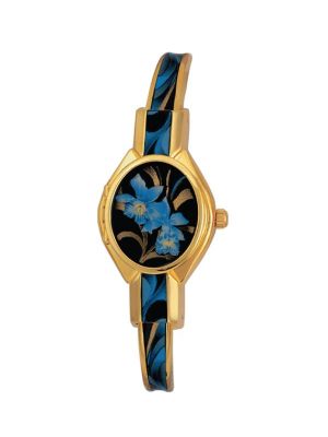 Andre Mouche Orchidee Gold Plated Watch