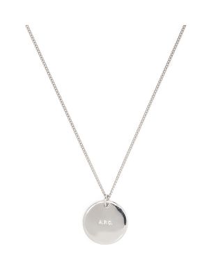 A.P.C. Engraved Logo Pendant Necklace