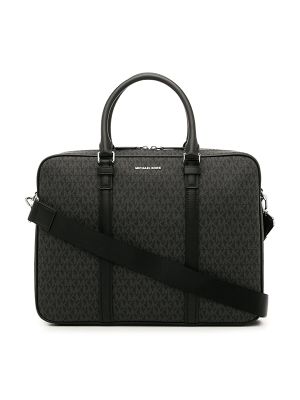 Michael Kors Monogram-Print Leather Briefcase