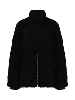 Ganni Asymmetric Boucle Buttoned Jacket