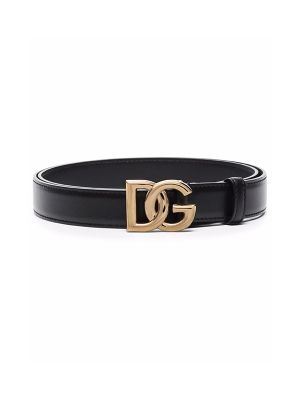 Dolce & Gabbana Logo-Buckle Leather Belt