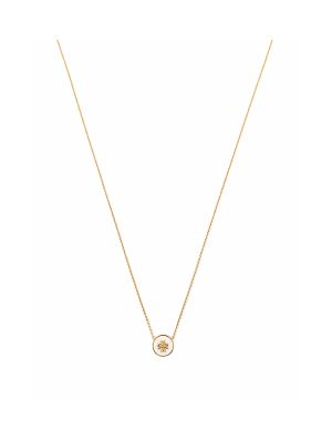 Tory Burch Kira enamel pendant necklace