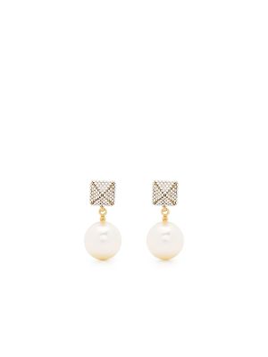 Valentino Garavani Rockstud pearl drop earrings