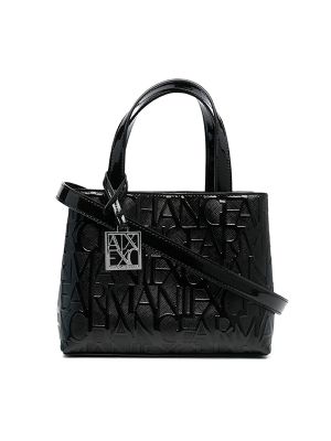 Armani Exchange All-Over Embossed Logo Tote
