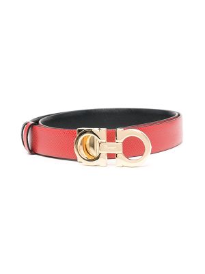 Ferragamo Gancini-Buckle Calf Leather Belt