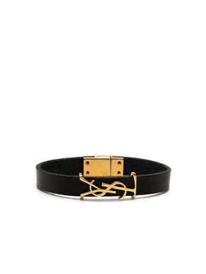 Saint Laurent YSL charm leather bracelet
