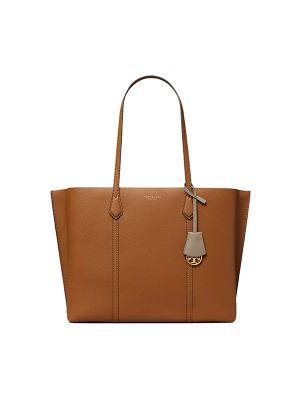 Tory Burch Leather Logo-Print Tote Bag