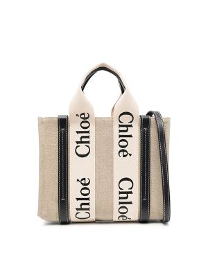 Chloe Woody Logo-Strap Tote Bag