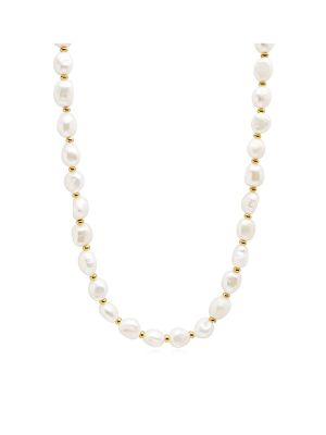 Nialaya Wing-Pendant Pearl Necklace
