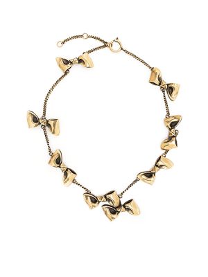 Acne Studios Bow Detail Chain Link Necklace