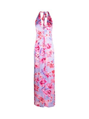 Pinko Floral-Print Satin Jumpsuit