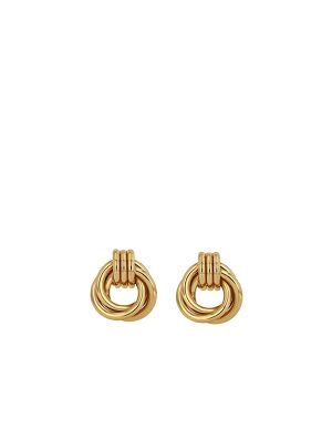 Anine Bing Triple Knot Gold-Tone Earrings