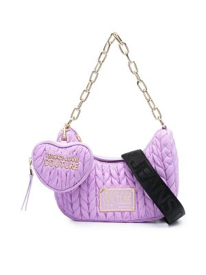 Versace Jeans Couture Faux-Leather Matelassé Shoulder Bag