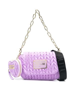 Versace Jeans Couture Faux-Leather Matelassé Shoulder Bag