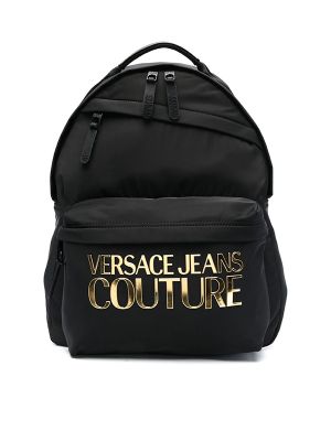  Versace Jeans Couture Logo-Print Zip-Up Backpack