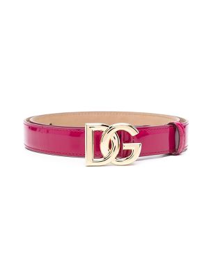 Dolce & Gabbana Patent Leather Logo-Buckle Belt