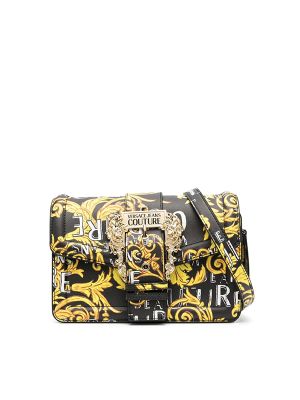Versace Jeans Couture Barocco-Print Buckle-Detail Crossbody Bag