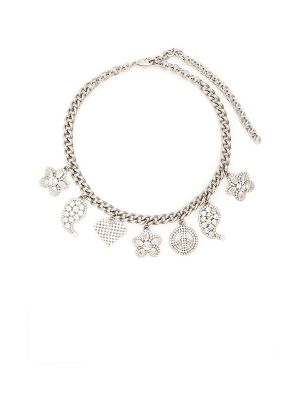 Crystal Embellished Charm Necklace