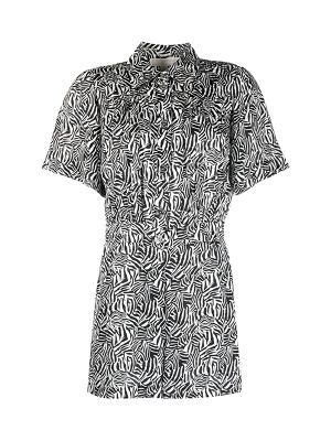 Michael Michael Kors Graphic-Print Short-Sleeve Playsuit