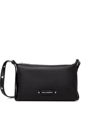 Karl Lagerfeld Logo-Plaque Eyelet-Embellished Shoulder Bag