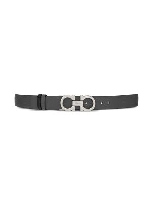 Ferragamo Gancini-Buckle Leather Belt