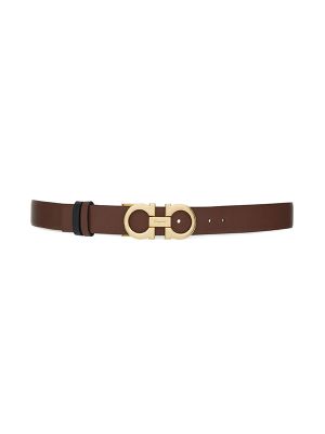 Ferragamo Gancini-Buckle Reversible Leather Belt