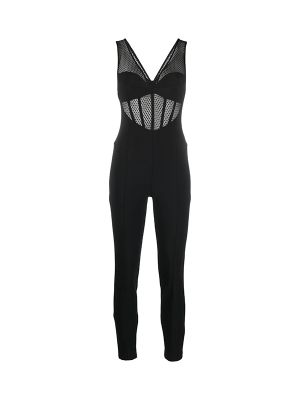 Elisabetta Franchi Tulle-Inserts Jumpsuit