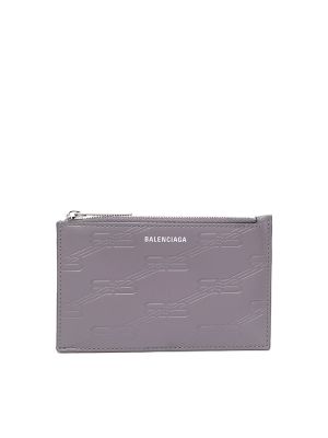Balenciaga Logo-Debossed Leather Cardholder