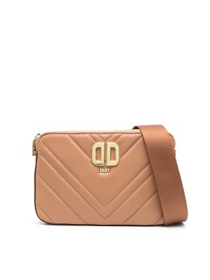 DKNY Delphine Logo-Plaque Quilted Crossbody Bag