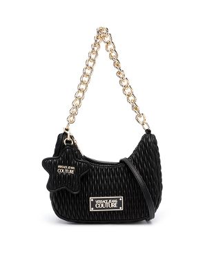 Versace Jeans Couture Logo-Plaque Quilted Shoulder Bag