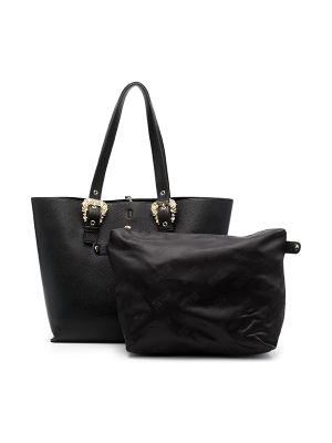 Versace Jeans Couture Logo-Buckle Faux-Leather Tote Bag