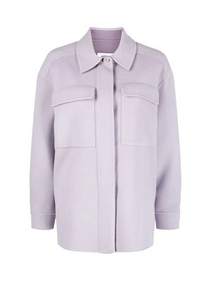 Calvin Klein Spread-Collar Wool Shirt Jacket