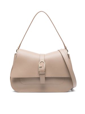 Furla Large Flow Leather Shoulder Bag