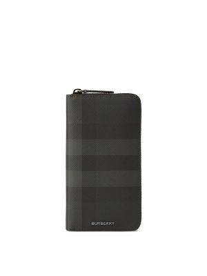 Burberry Grained Zip-Around Wallet