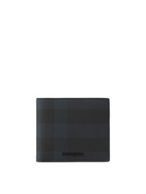 Burberry Check-Print Leather Wallet