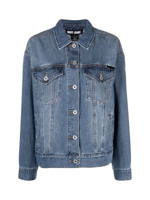 DKNY Faded-Effect Denim Jacket